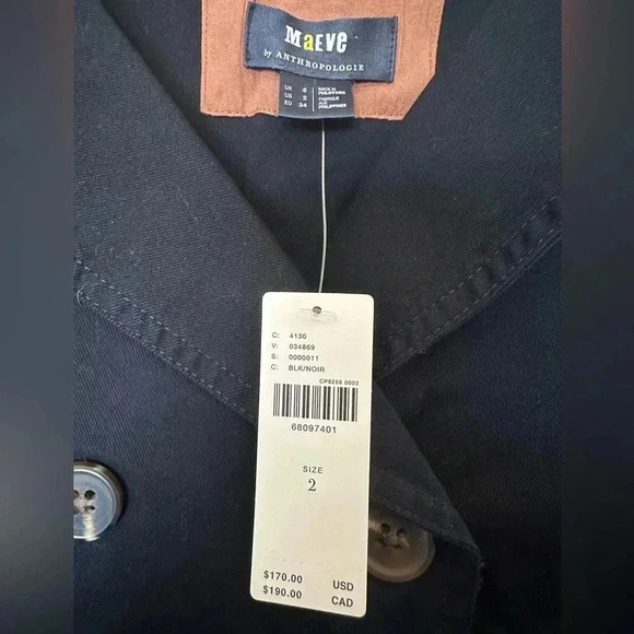 NWT Maeve by Anthropologie Tank Trench - Picture 6 of 9